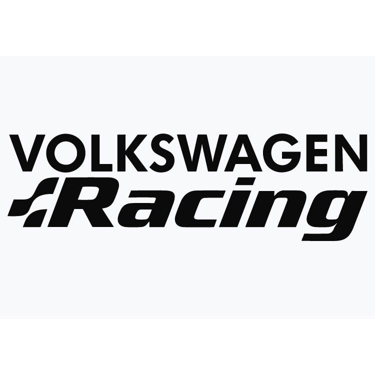 Vw Racing Adhesive Vinyl Sticker 3